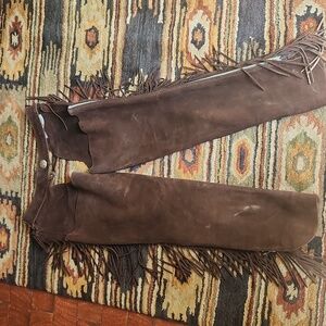 Whitman suede/leather chaps
